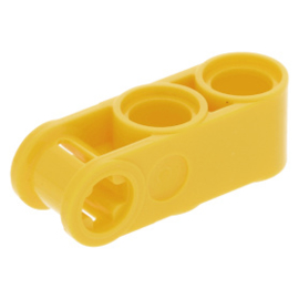 42003 / 42796 Yellow Technic, Axle and Pin Connector Perpendicular 3L with 2 Pin Holes