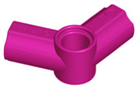 32015 Magenta Technic, Axle and Pin Connector Angled #5 - 112.5 degrees