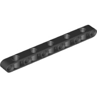 73507 Black Technic, Liftarm, Modified Perpendicular Holes Thick 1 x 11