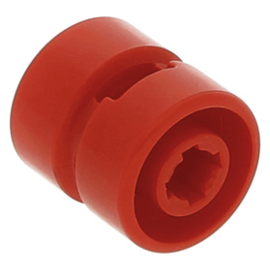 6014b Red Wheel 11mm D. x 12mm, Hole Notched for Wheels Holder Pin