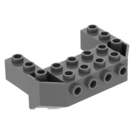 87619 Train Front Sloping Base with 4 Studs dark bluis gray
