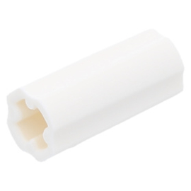 59443 /6538c  White Technic, Axle Connector (Smooth with x Hole + Orientation)