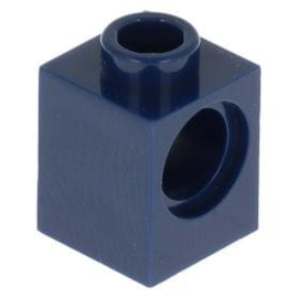 6541 Technic Brick 1 x 1 with Hole dark blue