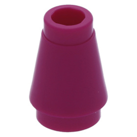 4589b / 59900 Magenta Cone 1 x 1 with Top Groove
