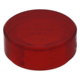 98138 Trans-Red Tile, Round 1 x 1