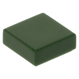 3070b Dark Green Tile 1 x 1 with Groove