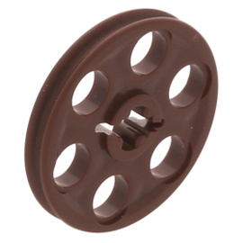 4185 Reddish Brown Technic Wedge Belt Wheel (Pulley)