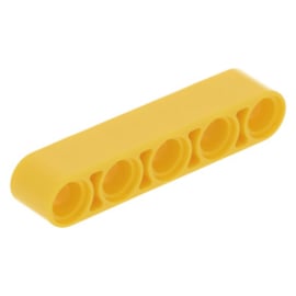 32316 Yellow Technic, Liftarm 1 x 5 Thick