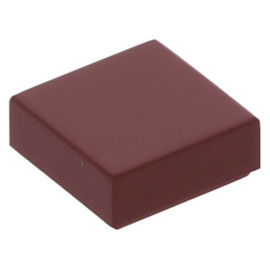 3070b Dark Red Tile 1 x 1 with Groove