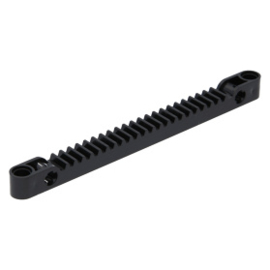 64781 Black Technic, Gear Rack 1 x 13 with Axle and Pin Holes