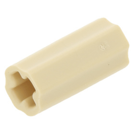 59443 /6538c Tan Technic, Axle Connector 2L (Smooth with x Hole + Orientation)