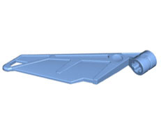 61800 Medium Blue Bionicle Wing Small