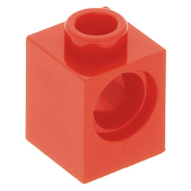 6541 Technic Brick 1 x 1 with Hole red
