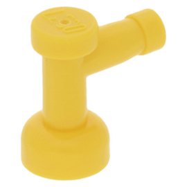 4599b Yellow Tap 1 x 1 without Hole in End