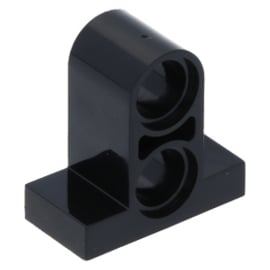 32530 Black Technic, Pin Connector Plate 1 x 2 x 1 2/3 with 2 Holes (Double on Top)