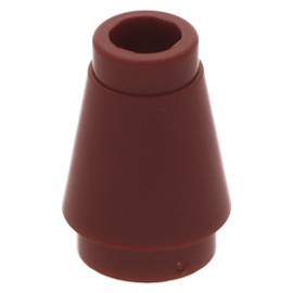 4589b / 59900 Dark Red Cone 1 x 1 with Top Groove