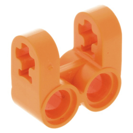 41678 Orange Technic, Axle and Pin Connector Perpendicular Double Split