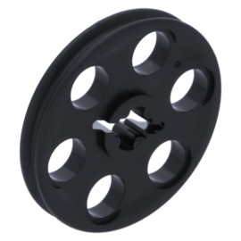 4185 Black Technic Wedge Belt Wheel (Pulley)