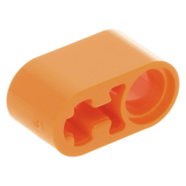 60483 / 74695 Orange Technic, Liftarm 1 x 2 Thick with Pin Hole and Axle Hole