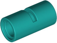 62462 / 29219 Dark Turquoise Technic, Pin Connector Round 2L with Slot (Pin Joiner Round)