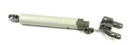 40918c01 Light Bluish Gray Technic, Linear Actuator Long with Dark Bluish Gray Ends