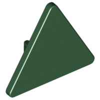 65676 / 892 Dark Green Road Sign Clip-on 2 x 2 Triangle