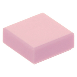 3070b Bright Pink Tile 1 x 1 with Groove