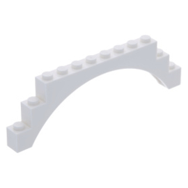 6108 Brick, Arch 1 x 12 x 3 white