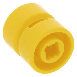 6014b Yellow Wheel 11mm D. x 12mm, Hole Notched for Wheels Holder Pin