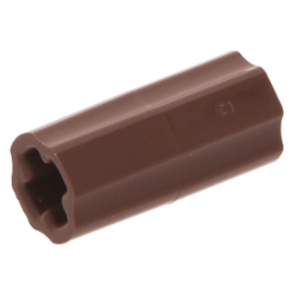 59443 / 6538c Reddish Brown Technic, Axle Connector 2L (Smooth with x Hole + Orientation)