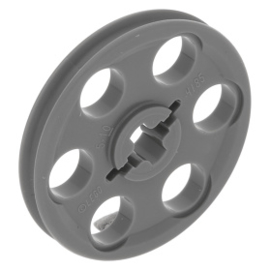 4185 Dark Bluish Gray Technic Wedge Belt Wheel (Pulley)
