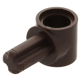 22961 Dark Brown Technic, Axle and Pin Connector Hub with 1 Axle