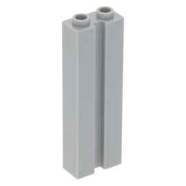 88393 Light Bluish Gray Brick, Modified 1 x 2 x 5 with Groove