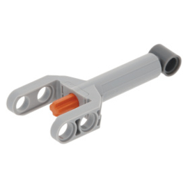 92693c01 Light Bluish Gray Technic Linear Actuator Mini with Dark Bluish Gray Head and Orange Axle