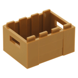 30150 Medium Nougat Container, Crate 3 x 4 x 1 2/3 with Handholds