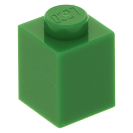3005 Brick 1x1 green
