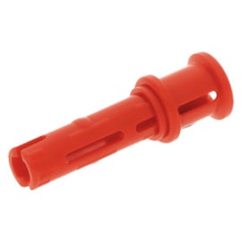 65304 / 32054 Red Technic, Pin 3L with Friction Ridges Lengthwise and Stop Bush