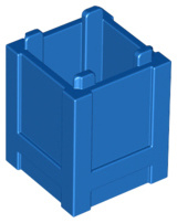 61780 Blue Container, Box 2 x 2 x 2 - Top Opening