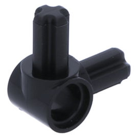 10197 Black Technic, Axle and Pin Connector Hub with 2 Perpendicular Axles