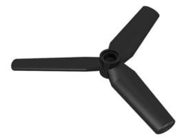 15790 Black Propeller 3 Blade 9 Diameter with Center Recessed