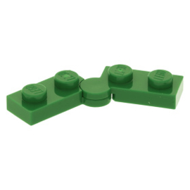 2429c01 Green Hinge Plate 1 x 4 Swivel Top / Base Complete Assembly