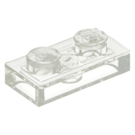 3023 / 6225 Trans-Clear Plate 1 x 2