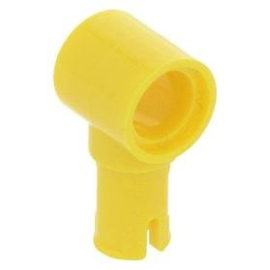 65487 / 15100 Yellow Technic, Pin with Friction Ridges Lengthwise and Pin Hole