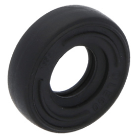 59895 Black Tire 14mm D. x 4mm Smooth Small Single with Number Molded on Side