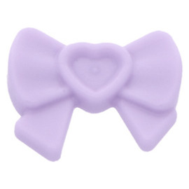 11618 Lavender Friends Accessories Hair Decoration, Bow with Heart, Long Ribbon and Pin