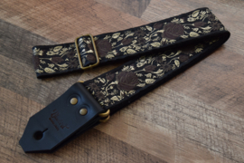Bluebird Modern Series - Black Rose & Gold Leaves