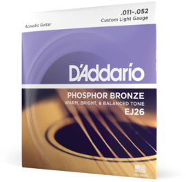 D'Addario EJ26 - Phosphor Bronze .011-.052