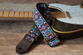 Bluebird Vintage Custom - Turquoise & Bordeaux Diamond