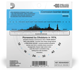 D'Addario EJ16 - Phosphor Bronze .012-.053