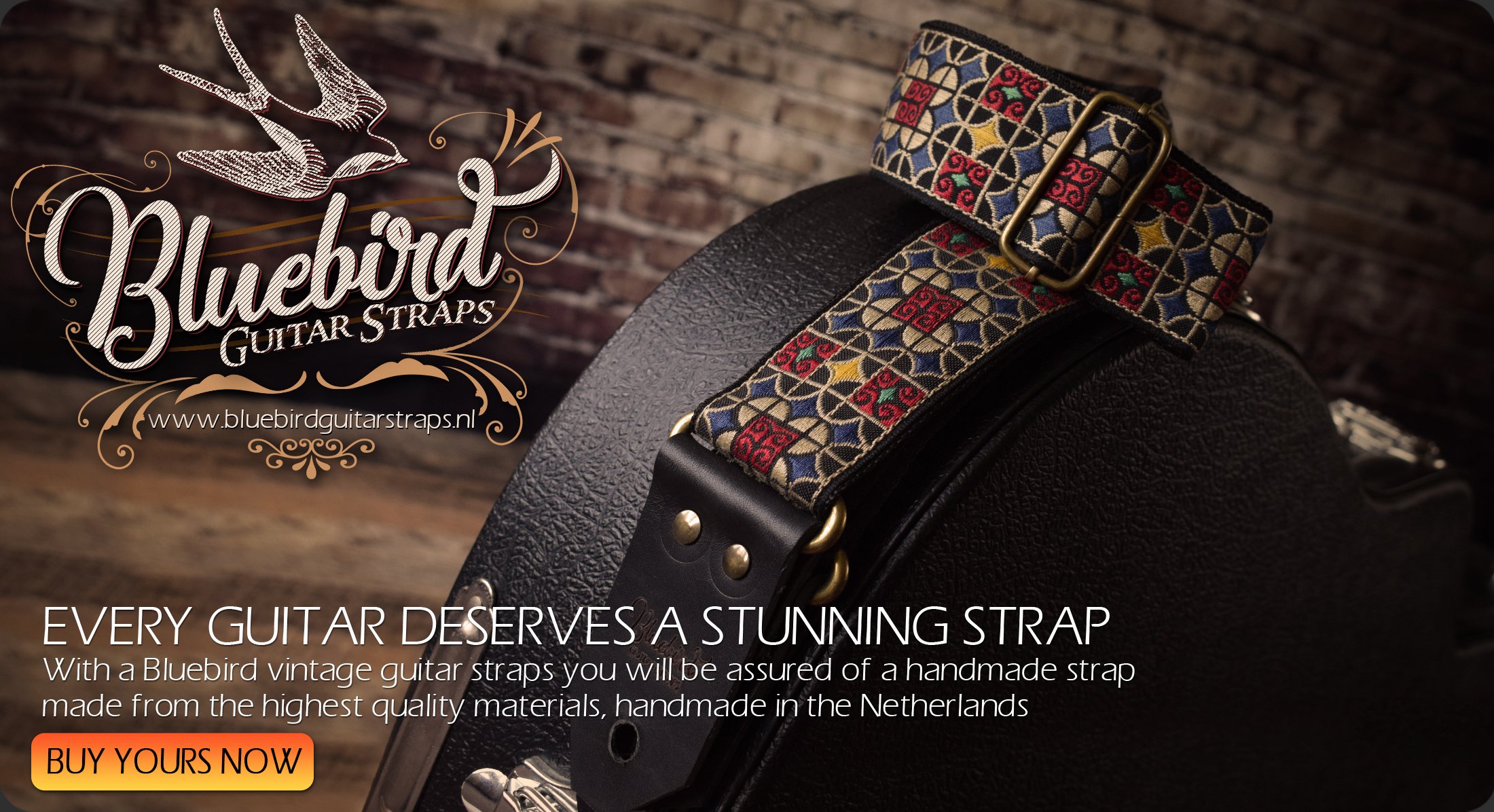 Bluebird Vintage Guitar Straps